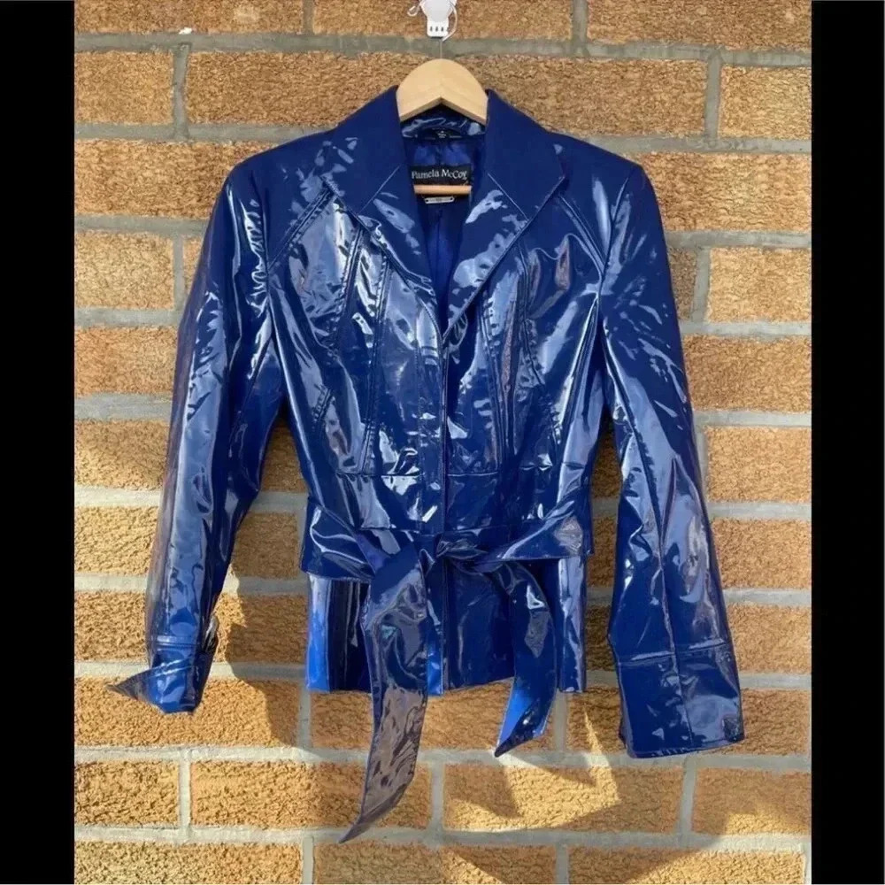 Pamela McCoy Blue Cobalt Jacket medium